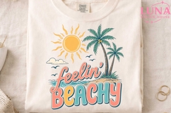 Feelin Beachy PNG, Summer Beach Sublimation, Tropical Vacati Product Image 3