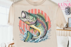 Largemouth Bass Fishing PNG, Fish Clipart, Fishing Sublimati Product Image 2