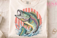 Largemouth Bass Fishing PNG, Fish Clipart, Fishing Sublimati Product Image 4