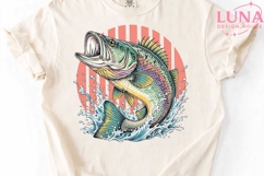 Largemouth Bass Fishing PNG, Fish Clipart, Fishing Sublimati Product Image 5
