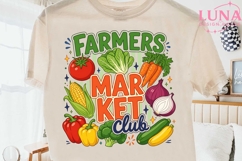 Farmers Market Club Vegetables PNG, Fresh Veggies Clipart PN Product Image 2