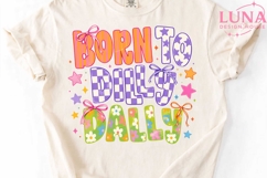Born To Dilly Dally PNG, Retro Sublimation Design, Cute Bow Product Image 5