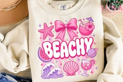 Beachy Summer Vibes PNG, Coquette Beach PNG, Pink Summer PNG Product Image 2