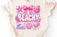 Beachy Summer Vibes PNG, Coquette Beach PNG, Pink Summer PNG Product Image 4