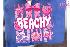 Beachy Summer Vibes PNG, Coquette Beach PNG, Pink Summer PNG Product Image 6