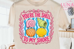 Beach Seashell Quote PNG, You're The Shell To My Shore Subli Product Image 2