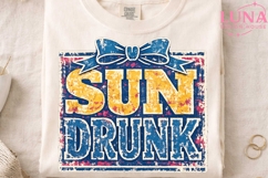 Sun Drunk Vintage Summer PNG, Retro Beach Sublimation Design Product Image 4