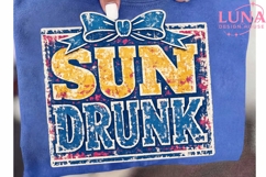 Sun Drunk Vintage Summer PNG, Retro Beach Sublimation Design Product Image 6