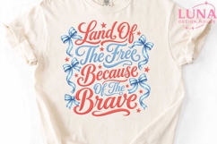 Land Of The Free Because Of The Brave PNG, Patriotic Clipart Product Image 5