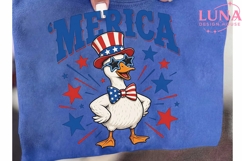 'Merica Patriotic Duck PNG, 4th of July Duck Clipart, Funny Product Image 6