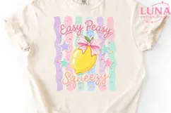 Easy Peasy Lemon Squeezy PNG, Cute Lemon Clipart, Summer PNG Product Image 4