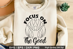 Focus On The Good SVG - Mental Health Design Product Image 1