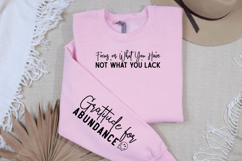 Focus on What You Have Not What You Lack Sleeve SVG Product Image 3