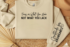 Focus on What You Have Not What You Lack Sleeve SVG Product Image 2