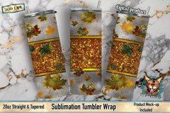 Fall Sublimation,  Tumbler Wrap, Fall Leaves, Fall Peek-a-boo