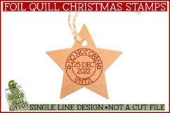 Foil Quill 16 Christmas Stamps, Single Line Sketch SVG Product Image 3