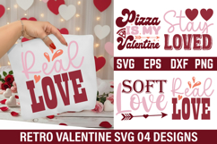 Retro Valentine' Day Design - Pizza is my valentine Product Image 1