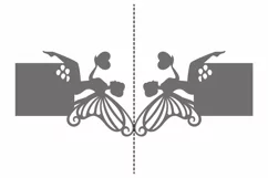 Glass Dome Paper Cut Foldable Fairy Holding Heart SVG Cut Product Image 2