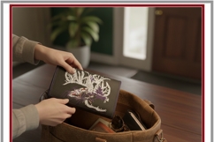 ITH winter forest pocket for foldable shopping bag Product Image 2