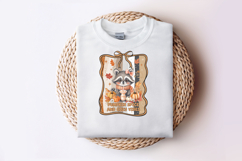 Pumpkin Spice and Cozy Vibes Raccoon PNG, Cute Autumn Animal Product Image 3