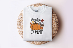 Pumpkin Spice Junkie SVG, Fall Coffee png, Autumn clipart Product Image 2