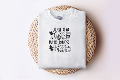Just a Girl Who Loves Fall SVG, Autumn Quote Clip Artr Product Image 2