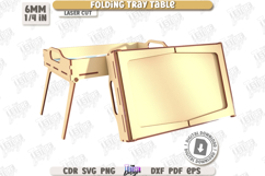 Folding Tray Table Laser Cut Bundle, Breakfast Serving Table Product Image 22