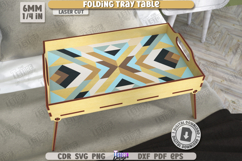 Folding Tray Table Laser Cut Bundle, Breakfast Serving Table Product Image 21