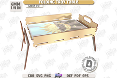 Folding Tray Table Laser Cut Bundle, Breakfast Serving Table Product Image 25