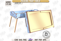 Folding Tray Table Laser Cut Bundle, Breakfast Serving Table Product Image 12