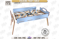 Folding Tray Table Laser Cut Bundle, Breakfast Serving Table Product Image 27