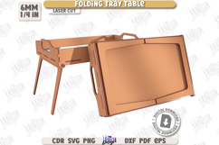 Folding Tray Table Laser Cut Bundle, Breakfast Serving Table Product Image 14