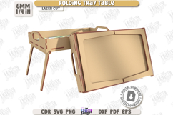 Folding Tray Table Laser Cut Bundle, Breakfast Serving Table Product Image 16