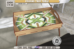 Folding Tray Table Laser Cut Bundle, Breakfast Serving Table Product Image 15