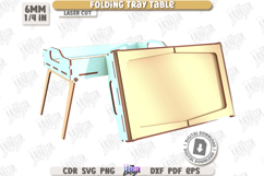 Folding Tray Table Laser Cut Bundle, Breakfast Serving Table Product Image 18