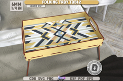 Folding Tray Table Laser Cut Bundle, Breakfast Serving Table Product Image 20