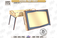 Folding Tray Table Laser Cut Bundle, Breakfast Serving Table Product Image 19