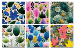 Spring Foliage Vol.1 Seamless Digital Paper, 36 PNG Product Image 4