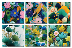 Spring Foliage Vol.1 Seamless Digital Paper, 36 PNG Product Image 5