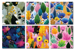 Spring Foliage Vol.1 Seamless Digital Paper, 36 PNG Product Image 7