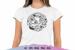 Folk Art Bird SVG File Product Image 1