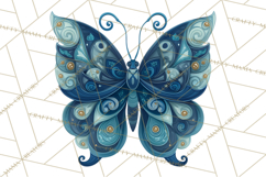 Enchanted Folk Art Butterfly Clipart PNG, Fariytale Cottage Product Image 2
