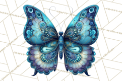 Enchanted Folk Art Butterfly Clipart PNG, Fariytale Cottage Product Image 3