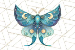Enchanted Folk Art Butterfly Clipart PNG, Fariytale Cottage Product Image 5