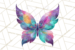 Enchanted Folk Art Butterfly Clipart PNG, Fariytale Cottage Product Image 2