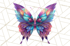 Enchanted Folk Art Butterfly Clipart PNG, Fariytale Cottage Product Image 3