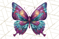 Enchanted Folk Art Butterfly Clipart PNG, Fariytale Cottage Product Image 2