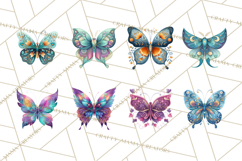 Enchanted Folk Art Butterfly Clipart PNG, Fariytale Cottage Product Image 8