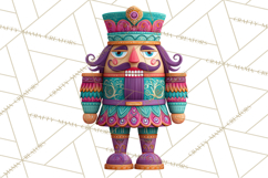 Vibrant Yuletide Friends Clipart, Christmas Folk Art Png Product Image 3