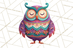 Vibrant Yuletide Friends Clipart, Christmas Folk Art Png Product Image 3